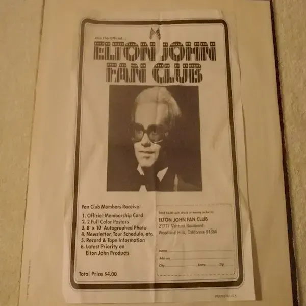 Elton John - Captain Fantastic Vinyl LP Record For Sale