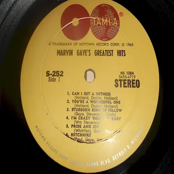 Marvin Gaye - Greatest Hits Vol 1 LP Vinyl Record For Sale