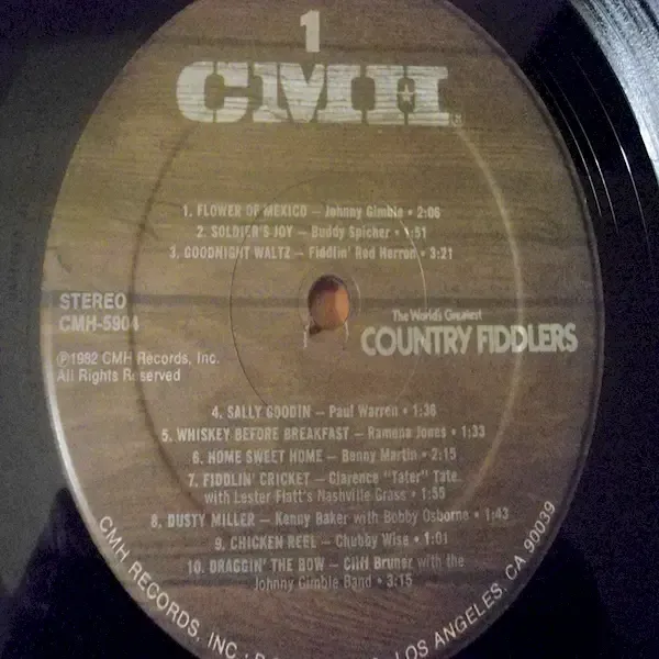 World's Greatest Country Fiddlers 2xLP Vinyl Record For Sale