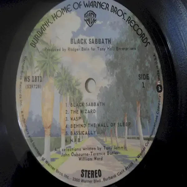 Black Sabbath - Self Titled LP Vinyl Record For Sale