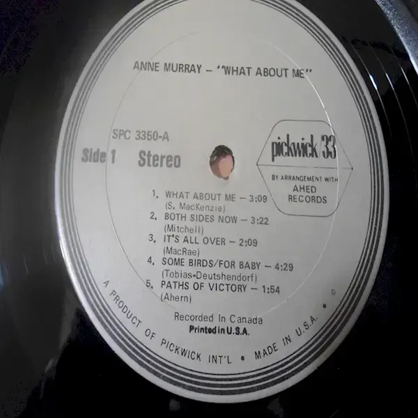 Anne Murray - What About Me LP Vinyl Record For Sale