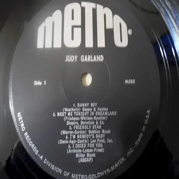 Judy Garland - Self Titled LP Vinyl Record For Sale