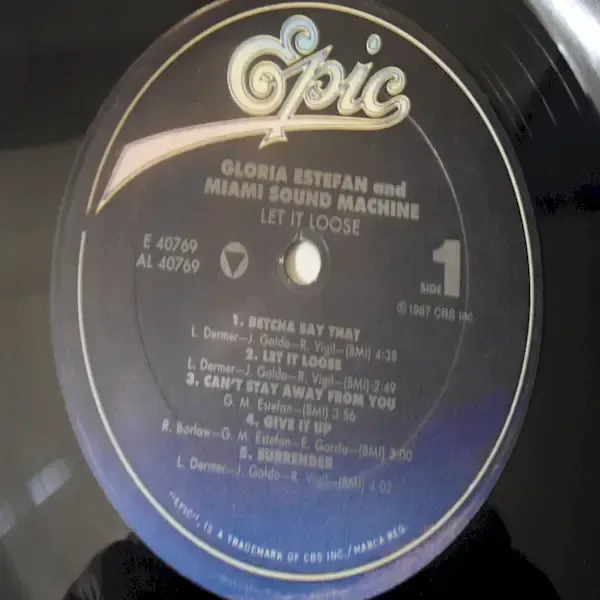 Gloria Estefan - Let It Loose Vinyl LP Record For Sale
