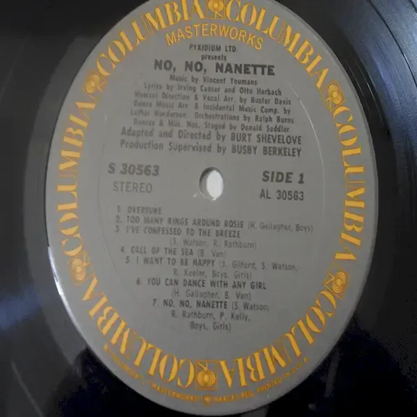 No, No, Nanette - Original Cast Recording LP Vinyl Record For Sale