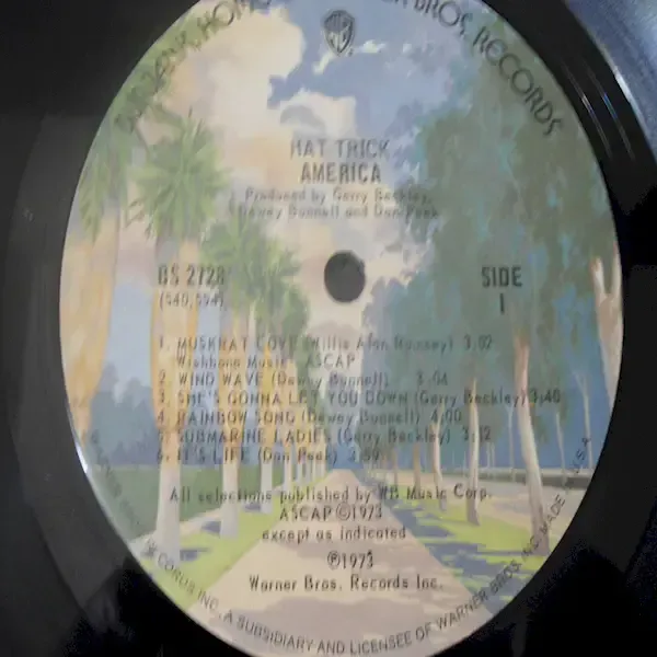 America - Hat Trick Vinyl LP Record For Sale