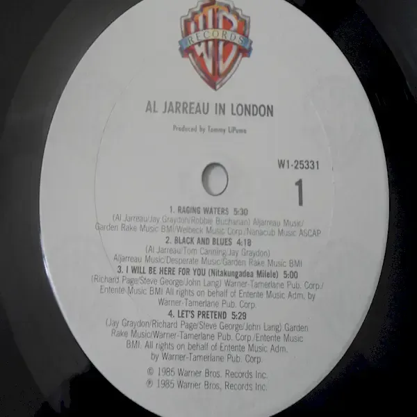 Al Jarreau - In London LP Vinyl Record For Sale