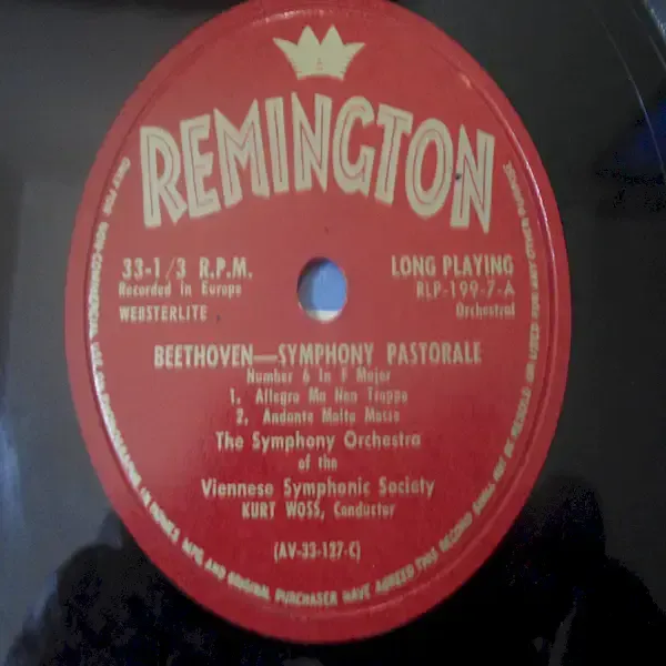 Beethoven - Pastorale Symphony 6 In E Major Kurt Woss LP For Sale
