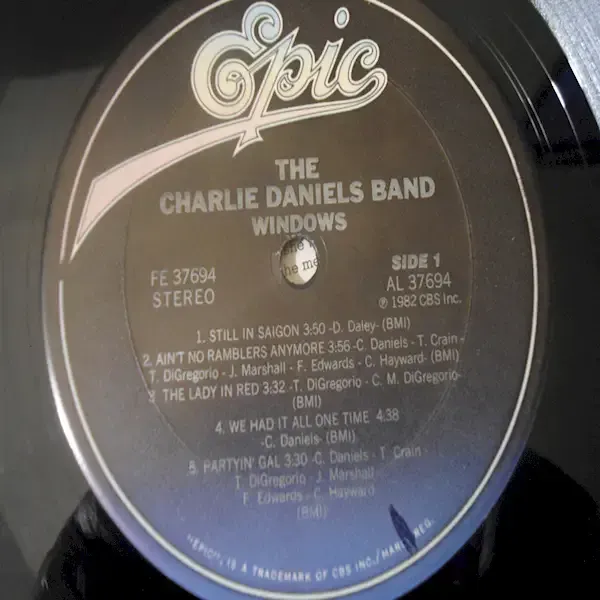 Charlie Daniels - Windows LP Vinyl Record For Sale