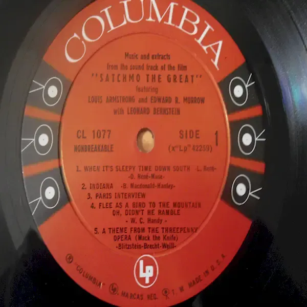 Louis Armstrong - Satchmo The Great Soundtrack LP Vinyl Record For Sale