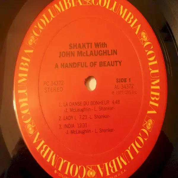 Shakti - A Handful Of Beauty LP Vinyl Record For Sale