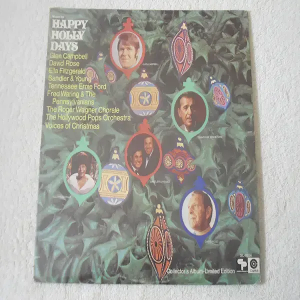 Happy Holly Days - 1960's Christmas Album LP Vinyl Record For Sale