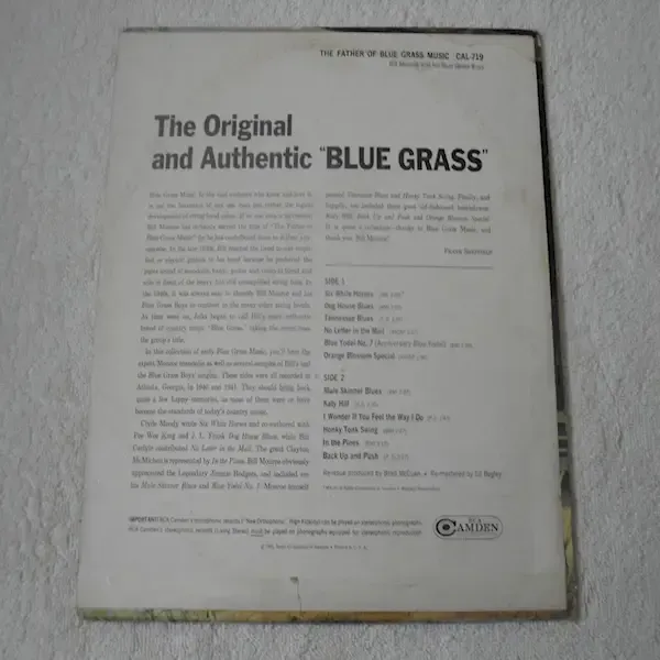 Bill Monroe - Father Of Bluegrass LP Vinyl Record For Sale