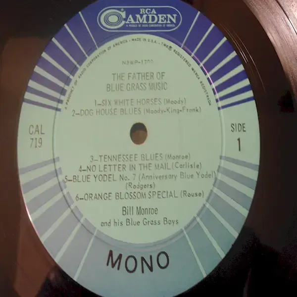 Bill Monroe - Father Of Bluegrass LP Vinyl Record For Sale