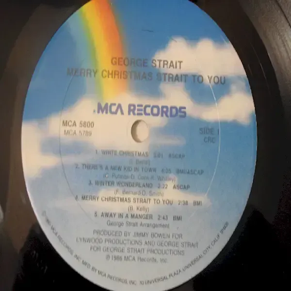 George Strait - Merry Christmas Strait To You LP Vinyl Record For Sale