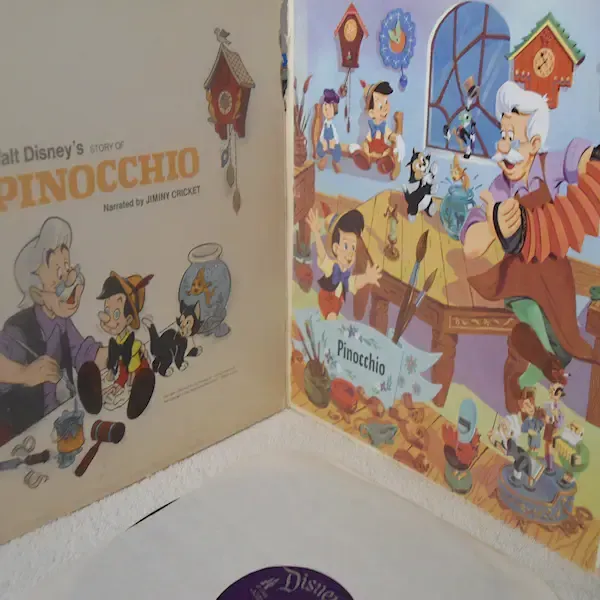 Walt Disneys Pinocchio - Stories And Songs Vinyl LP Record For Sale