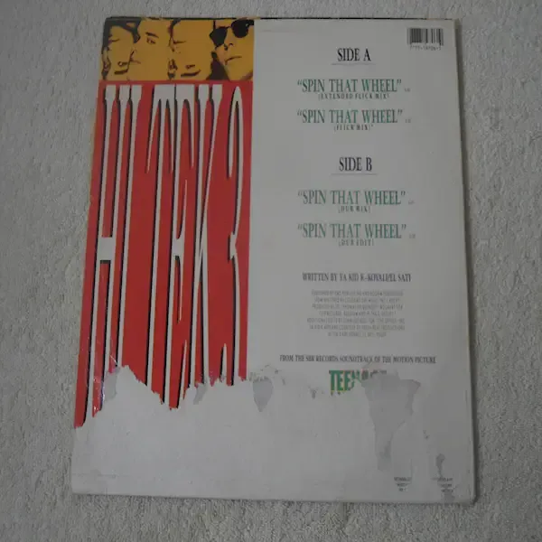 Hi Tek 3 - Spin That Wheel Maxi-Single Vinyl Record For Sale