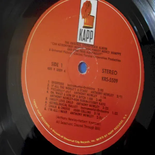 Heironymus Merkin / Mercy Humppe - Original Sound Track LP Vinyl For Sale