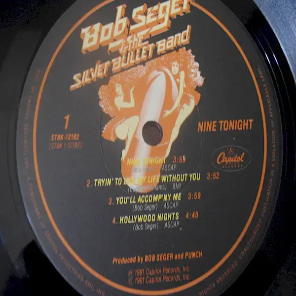 Bob Seger - Nine Tonight 2x LP Vinyl Record For Sale