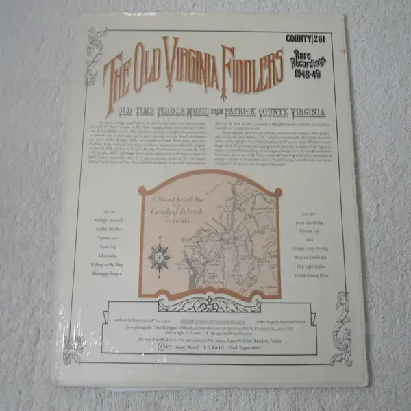 The Old Virginia Fiddlers - Old Time Fiddle Music LP Vinyl Record For Sale
