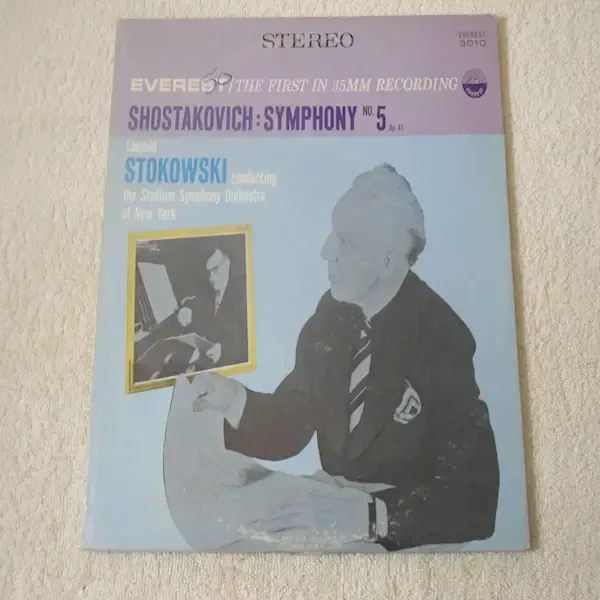 Shostakovich / Stokowski - Symphony No. 5 Op. 47 LP Vinyl Record For Sale