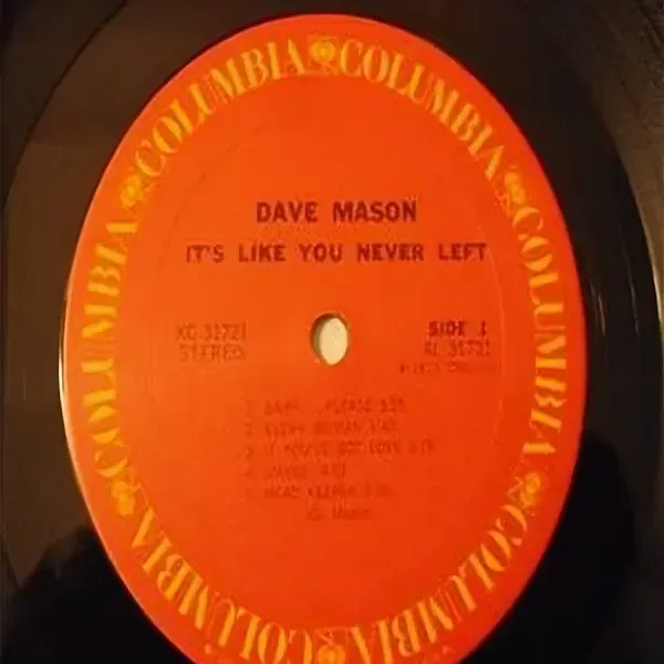 Dave Mason - It's Like You Never Left LP Vinyl Record For Sale