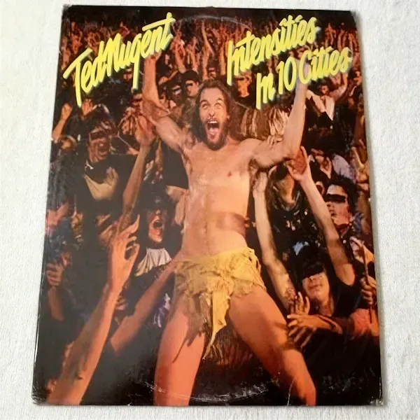Ted Nugent - Intensities In Ten Cities Military PROMO Vinyl Record For Sale