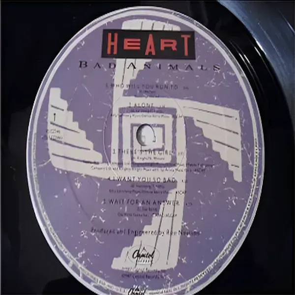 Heart - Bad Animals LP Vinyl Record For Sale