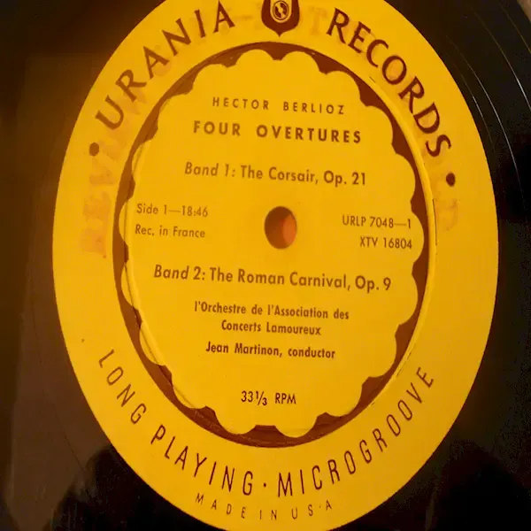 Berlioz - Four Overtures LP Vinyl Record For Sale
