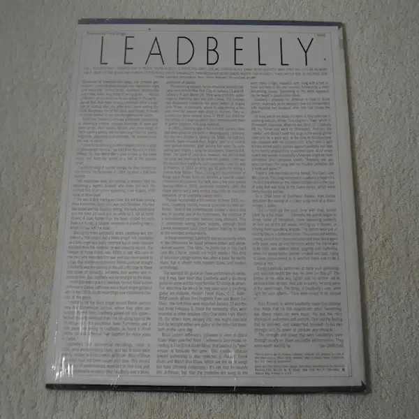 Leadbelly - Self Titled LP Vinyl Record For Sale