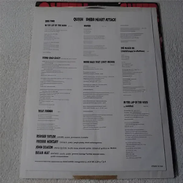 Queen - Sheer Heart Attack Vinyl LP Record For Sale