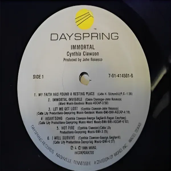 Cynthia Clawson - Immortal Vinyl LP Record For Sale