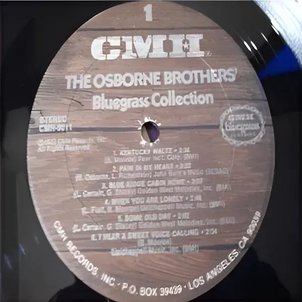 The Osborne Brothers - Bluegrass Collection 2xLP Vinyl Record For Sale