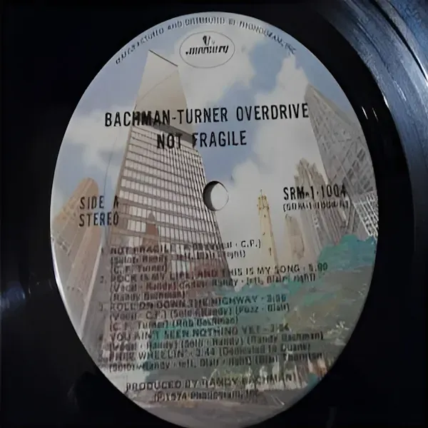 Bachman-Turner Overdrive - Not Fragile Vinyl LP Record For Sale
