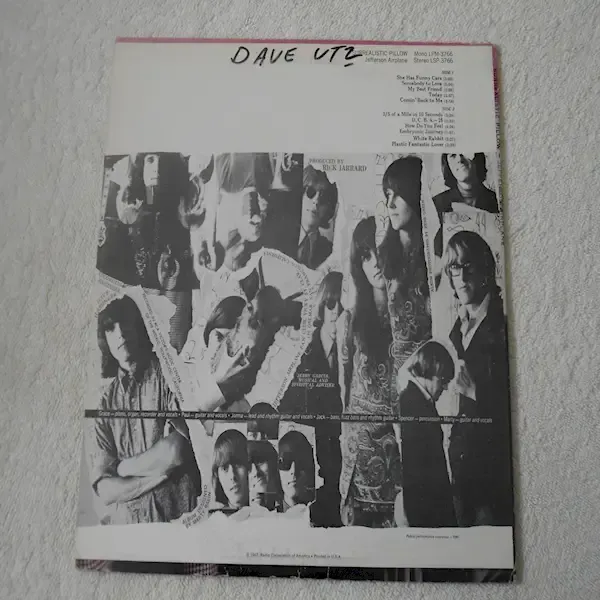 Jefferson Airplane - Surrealistic Pillow Vinyl LP Record For Sale