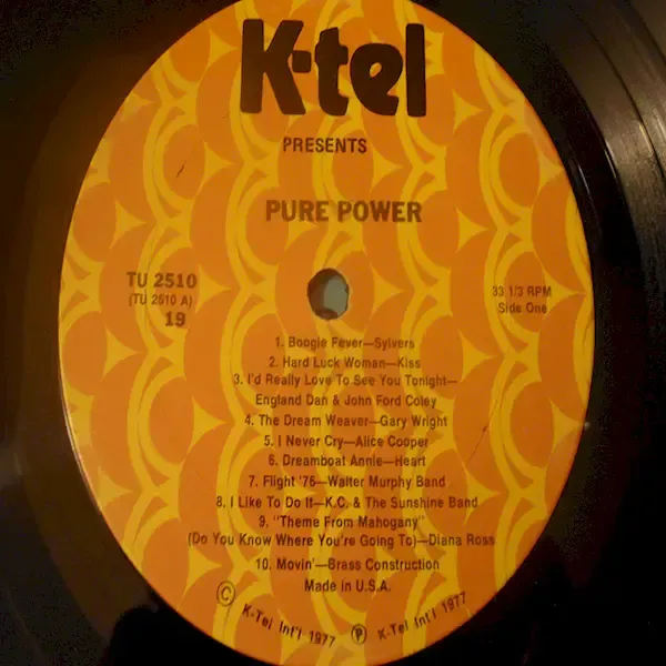 Pure Power - 70s Pop & Rock Compilation LP Vinyl Record For Sale