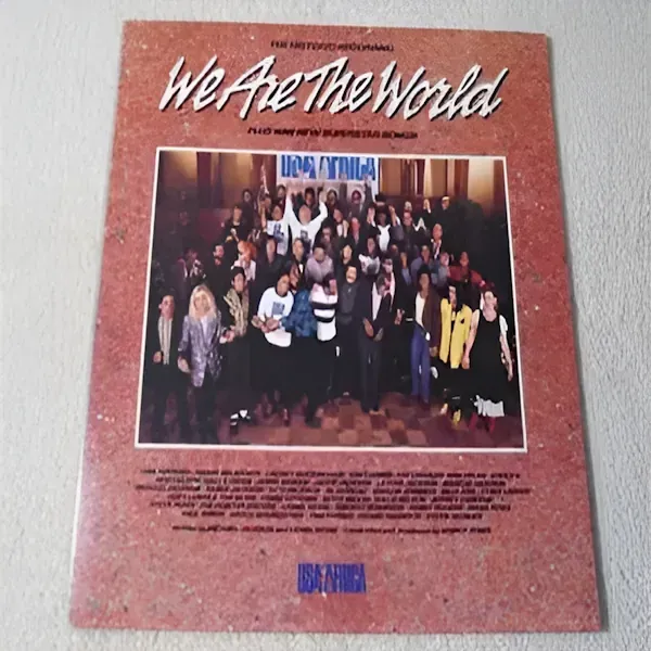 We Are The World USA For Africa hunger benefit album vinyl lp record for sale.