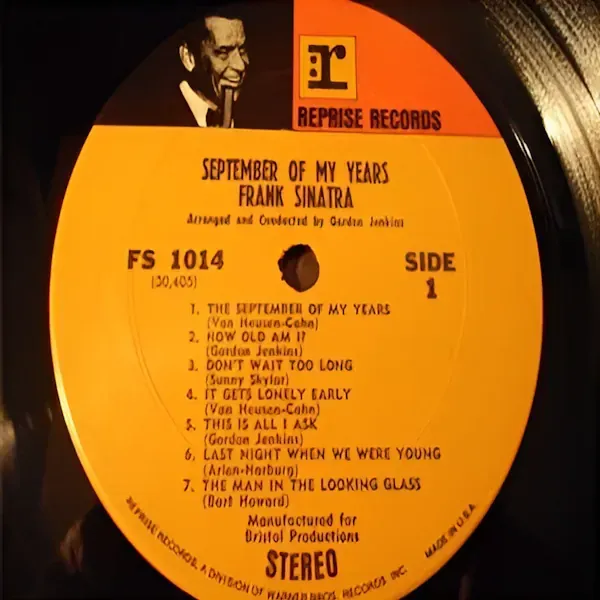 Frank Sinatra - September Of My Years LP Vinyl Record For Sale