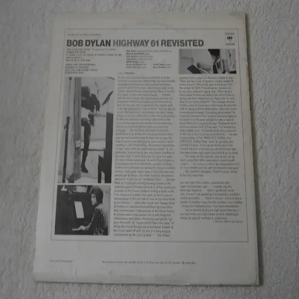 Bob Dylan - Highway 61 Revisited LP Vinyl Record For Sale