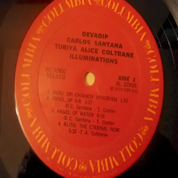 Carlos Santana / Alice Coltrane - Illuminations LP Vinyl Record For Sale