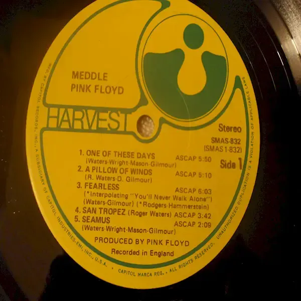 Pink Floyd - Meddle LP Vinyl Record For Sale