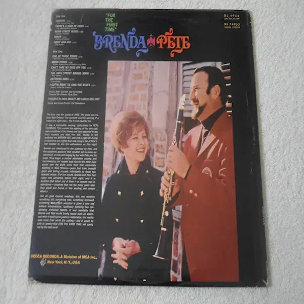 Brenda Lee / Pete Fountain - Brenda & Pete LP Vinyl Record For Sale