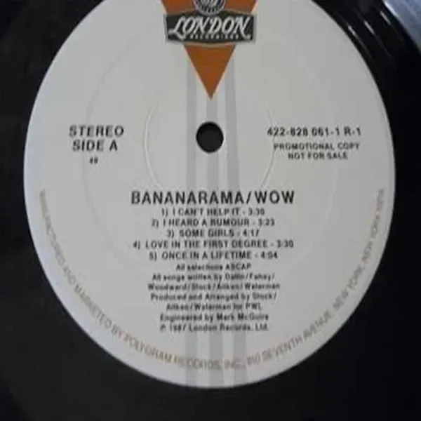 Bananarama - WOW PROMO Vinyl LP Record For Sale