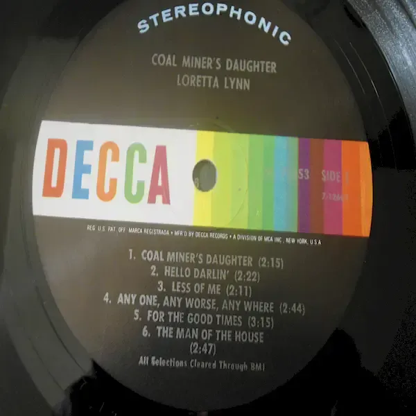 Loretta Lynn - Coal Miner's Daughter LP Vinyl Record For Sale