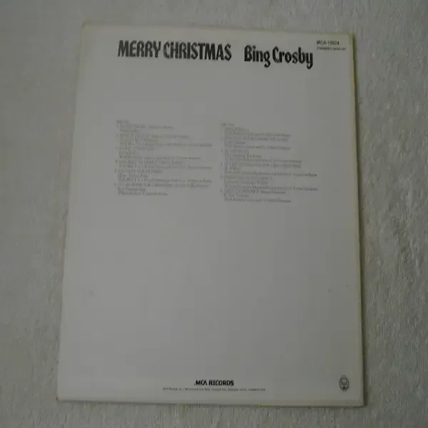 Bing Crosby - Merry Christmas Vinyl LP Record For Sale