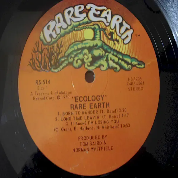Rare Earth - Ecology Vinyl LP Record For Sale