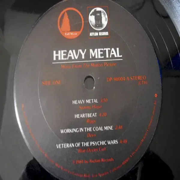 Heavy Metal - Music From The Motion Picture LP Vinyl Record For Sale