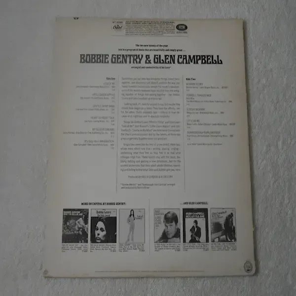 Bobbie Gentry and Glen Campbell - Self Titled Duet LP Vinyl Record For Sale
