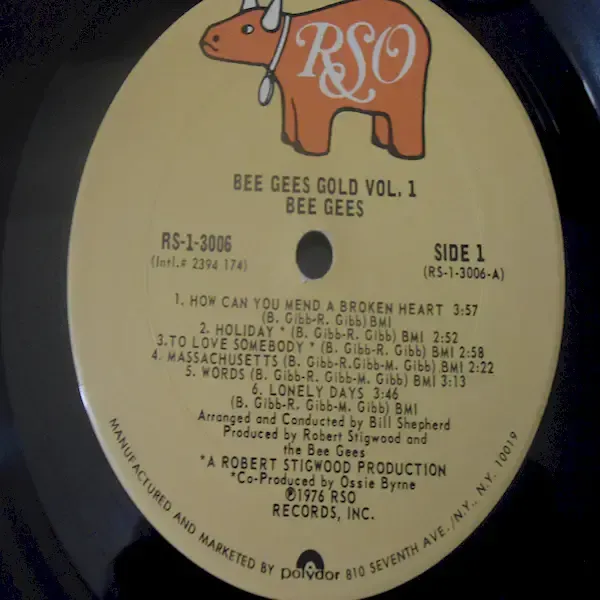 Bee Gees - Bee Gees Gold Volume One LP Vinyl Record For Sale