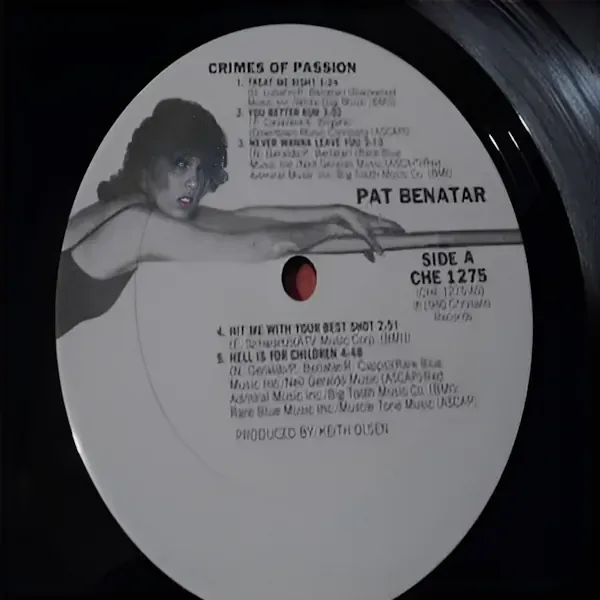 Pat Benatar - Crimes Of Passion LP Vinyl Record For Sale
