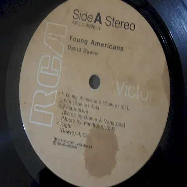 David Bowie - Young Americans LP Vinyl Record For Sale